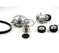 Pompe à eau + kit de courroie trapézoïdale PK15130A HEPU pour MERCEDES-BENZ CLS
