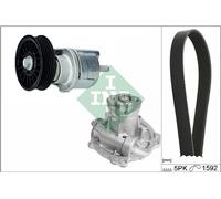 Pompe à eau + kit de courroie trapézoïdale striée INA 529 0161 31