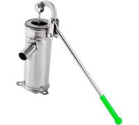 Pompe à Eau Manuelle en Acier Inoxydable, Pompe à Eau pour puits Peu Profonds, Pompe à Main pour l'irrigation de Jardins, fermes et Cours, Tuyau d'eau de 10 mètres, pour extraire l'eau soute