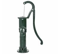Pompe à eau manuelle en fonte pour jardin, puits et citerne, relevage jusqu’à 6 mètres, raccord fileté 38 mm, durable et facile à installer, idéale pour arrosage et irrigation extérieure