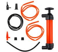 Pompe a Eau Manuelle, Pompe Siphon, Pompe de Transfert, Kit de Pompe de Transvasement Manuel de Carburant, Pompe D'aspiration à Essence avec 3 Tuyaux pour Carburant Essence Huile Diesel Eau