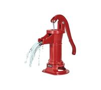 VEVOR Pompe à Eau Manuelle Puits, Hauteur de Refoulement Max 7,6 m, Pompe à Main à Bras en Fonte Vintage avec Raccord NPT Standard, pour Pomper l'Eau des Étangs, Puits, Jardins, Cours, Fermes, Rouge