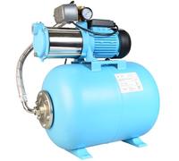 Pompe à Eau MAX-H 1300 avec Réservoir 50L - Pompe d’arrosage de Jardin (1300 W, 6000 l/h, hauteur max. 55 m) - Groupe de Surpression Set - Réservoir à Vessie Sous Pression 50 L - pour Eaux Claires