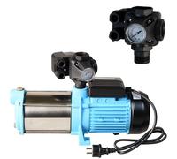 Pompe à Eau MAX-H 1300 - Pompe d’arrosage de Jardin (1300 W, 6000 l/h, Hauteur de Refoulement 55 m) - avec Équipement Intégré - un Pressostat Moderne pour le Réservoir - pour l'alimentation en Eau