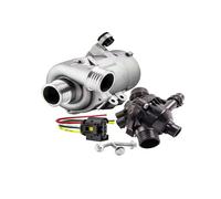 Pompe à Eau Moteur Compatible Avec BMW 1 E81/E87 2005-2012 3 E90/E92/E93 2007-2025 5 E60/E61 2007-2025 Kit Thermostat Pompe Eau Liquide Refroidissement Moteur Voiture(With Thermostat)