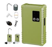 Pompe à Eau Pêche, 2200mAh Pompe à Air D'aquarium Rechargeable, Pompe à Oxygène, Pompe à Air D'aquarium Pompes Oxygène avec Veilleuse LED pour la Pêche en Plein Air et Les Pannes de Courant