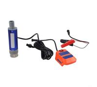 Pompe à eau portable 18 V pour fonctionnement sur batterie 38 mm de diamètre pour eau sale, eau claire, tonneau de pluie, cave