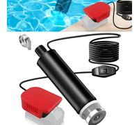 Pompe à eau portable compatible avec batterie Einhell 18 V, vitesse de rotation à vide du moteur 4500 tr/min, débit 30 l/min, pompe à eau Lift 120 W pour jardin, camping, piscine pour enfants