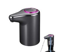 Pompe à eau portable - Distributeur électrique rechargeable, écran LCD silencieux alimenté par USB-C, corps en ABS gris 4,45 x 2,48 x 4,13 pouces, distribution continue minutée, pompe légère et étanch