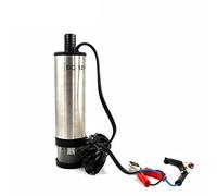 Pompe à eau portable, pompe submersible, d'aspiration d'huile et de carburant 12 V/24 V 30 l/min, eau/huile diesel-électrique 51 mm en acier inoxydable(12V)