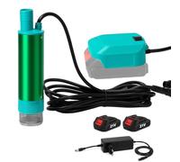 Pompe à eau pour batterie Makita 18 V, 60 l/min, pompe submersible pour eau sale, pompe d'aspiration pour cave, piscine, irrigation du jardin, lavage de voiture, flaques d'eau (2 batteries)