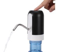 Pompe à eau pour bouteille de 18 litres, distributeur d'eau potable électrique à chargement USB automatique avec batterie rechargeable, pompe électrique portable pour la maison, le camping - Noir
