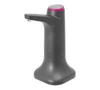 Pompe à eau, pour bouteille d'eau, robinet de camping avec pompe, pompe à eau sans fil, batterie USB 1200 mAh, compatible avec 5 l, 7,5 l, 11 l, 18,9 l, pour camping, école, bureau, maison, noir