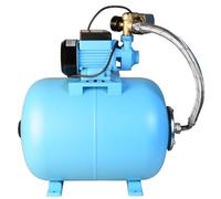 Pompe à Eau QB 60 avec Réservoir 50L - Pompe de Jardin (370 W, 2100 l/h, Hauteur max. 39 m) - Groupe de Surpression Set - Réservoir à Vessie Sous Pression 50 L - Pompe d’arrosage pour Eaux Claires