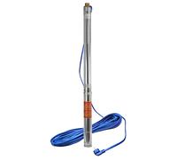 Pompe à eau résistante au sable multi-étages Ø 66 mm, 45 l/min, 85 m, 550 W, 230 V + câble de 20 m (2,5 STM 31)