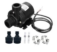 Pompe à eau sans balais 800L/H 12V, Circulation d'aquarium, pompe Submersible solaire étanche avec 14mm(24V bare wring set)