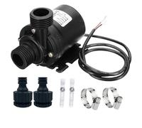 Pompe à eau sans balais 800L/H 12V, Circulation d'aquarium, pompe Submersible solaire étanche avec 14mm(12V bare wring set)