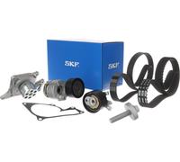 Pompe à eau SKF + kit de courroie de distribution pour véhicules avec climatisation VKMC 16000