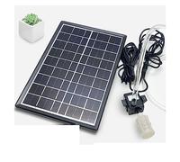 Pompe à eau solaire 12V filtre hydroponique aération réservoir de poissons rocaille pompage d'eau pompe Submersible étang fontaine extérieure(9v6w set 12v pump)