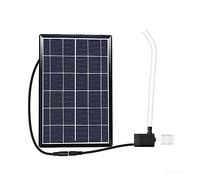 Pompe à eau solaire 12V filtre hydroponique aération réservoir de poissons rocaille pompage d'eau pompe Submersible étang fontaine extérieure(5v6w set)