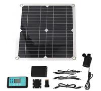 Pompe à Eau Solaire 50 W, système avec bo?tier batterie et contr?leur pour étang extérieur, cascade