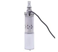 Pompe à eau submersible 180 W, 12 V, débit max. 1,2 m³/h, énergie solaire, for puits profonds. Outil de pompage puissant et économe en énergie. Longueur du câble : 17 m.