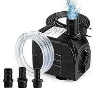 Pompe À Eau Submersible 25W, 1500 L/H Pompe À Eau Ultra Silencieuse Pompe De Bassin Submersible Pour Bassin, Fontaine De Jardin Aquarium Avec 3 Buses 1M Tuyau Flexible Transparent