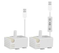 Pompe À Eau Submersible - Pompe D'aquarium pour Fontaine À Chat, Système De Circulation Silencieux pour Réservoirs | pour Aquarium, Fontaine À Boire pour Animaux De Compagnie, Étang Dee J