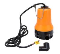 POMPE À EAU SUBMERSIBLE PORTABLE 1110GPH 45W DC MOTEUR PUISSANT TRANSFERT D'EAU POUR PISCINE VIDANGE SOUS-SOL BATEAU Orange