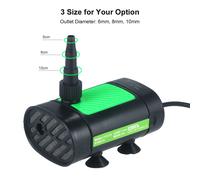Pompe à eau submersible sans balais 12 V CC 30 W Pompe à eau de fontaine ultra silencieuse 7 L/min avec buse de 3 tailles de levage de 3 m pour étang, aquarium, aquarium, culture hydroponique