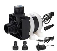 Pompe à eau submersible sans balais DC 12 V - 800 l/h - Pompe à eau submersible sans balais - Pompe à eau submersible sans balais - Pompe amphibienne pour aquarium, fontaine solaire, étang
