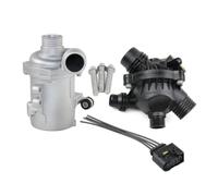 Pompe à eau supplémentaire Pour BMW Pour X1 Pour X3 Pour X5 E60 E61 | E81 E87 E90 E91 pour Z4 325i 330i 525i 530i 630i 730i 11517586925 pompe à eau électrique + Kit Thermostat