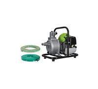 Pompe à eau thermique 43 cm3 Raccords 50mm Débit 6500 L/h Eaux usées Kit de10m Tuyaux inclus VITO
