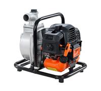 Pompe à eau thermique 2 temps 42 cm3 FUXTEC FX-WP143 - volume aspiration 8.000 l/h, hauteur de refoulement 30 m, hauteur d’aspiration max. 8m - Pompe de jardin ou de bassin à essence