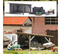 Pompe à eau/treuil/voiture Busch 1977 1:87 échelle H0 kit