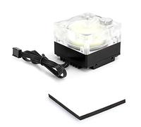 Pompe à eau Xtevu, refroidisseur de PC, pompe de refroidissement PWM, pompe de refroidissement à eau acrylique Aluminium Accessoire de chaleur thermique Muette pour le contrôle de (Noir)