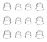 Pompe a Essence,12 PCS D'Ampoules Amorce de Carburateur Amorces Carburateur Pompe Blanche Pompe D'ampoule pour Debroussailleuse Tronçonneuse Souffleur Tondeuse