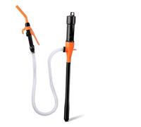 Pompe à essence électrique Pompe d'extraction d'huile électrique portable, outils de transfert de liquide et d'eau portatifs avec pistolet(Orange)
