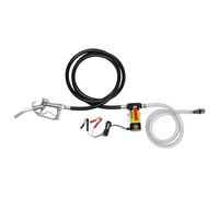 Pompe à essence électrique Pompe diesel, pompe à carburant et à fioul avec tuyau, auto-amorçante électrique 12 V, 45 L, pistolet automatique fuel pump assemblies(White)