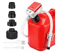 Pompe à essence électrique pour bidon rechargeable par USB, arrêt automatique - Pompe d'aspiration d'huile pour essence, diesel et huile - Pompe de transfert de carburant portable avec batterie pour