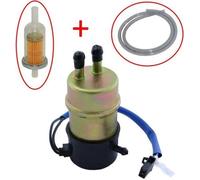 Pompe à essence + filtre + tuyau 8mm Pompe à carburant 12V raccords droits