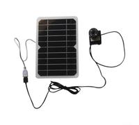 Pompe à fontaine solaire 5 W avec compatibilité USB pour bassin de jardin et bain d'oiseaux, pompe solaire offrant un débit de 120 litres par heure et un levage d'eau de 50 cm pour une utilisation en