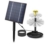 Pompe à fontaine solaire - Hauteur de pulvérisation maximale de 70 cm, alimentée par l'énergie solaire pour jardin, étangs, installation, silencieuse, économie d'énergie et