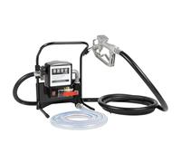 Pompe a Gasoil Electrique 220V Pompe Carburant 200W 45L/min Pompe Fioul pour auto avec compteur Pistolet de distribution automatique