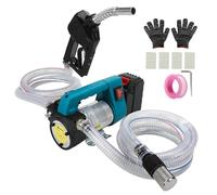 Pompe à Gasoil Sans Fil 45L/min, Pompe Électrique Diesel 21V pour Makita 18 V batterie, Pompe à Carburant Portable avec Pistolet à Arrêt Automatique, 2 Tuyaux de 2 m pour Diesel et Kérosène