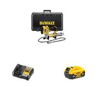 Pompe à graisse 18V DCGG571NK-XJ + 1 batterie 18V 5 Ah + 1 chargeur DCB1104-QW DEWALT