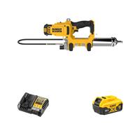 Pompe à graisse 18V DCGG581N-XJ + 1 batterie 18V 5 Ah + 1 chargeur DCB1104-QW DEWALT