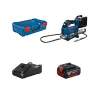 Pompe à graisse 18V GFP 18V-10 + 1 batterie GBA 18V 4 Ah + 1 Chargeur GAL 18V-40 BOSCH