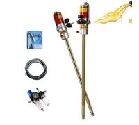 Pompe à graisse pneumatique pour gros tambours, pistolet à graisse à air haute pression avec long tuyau d'huile, idéal pour les ateliers et les chantiers de construction