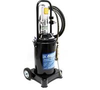 Pompe à graisse professionnelle pneumatique Réservoir 12l Pistolet de graissage mobile Lubrification